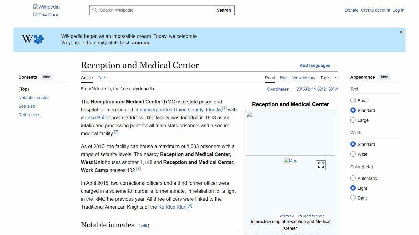 Reception and Medical Center - Wikipedia